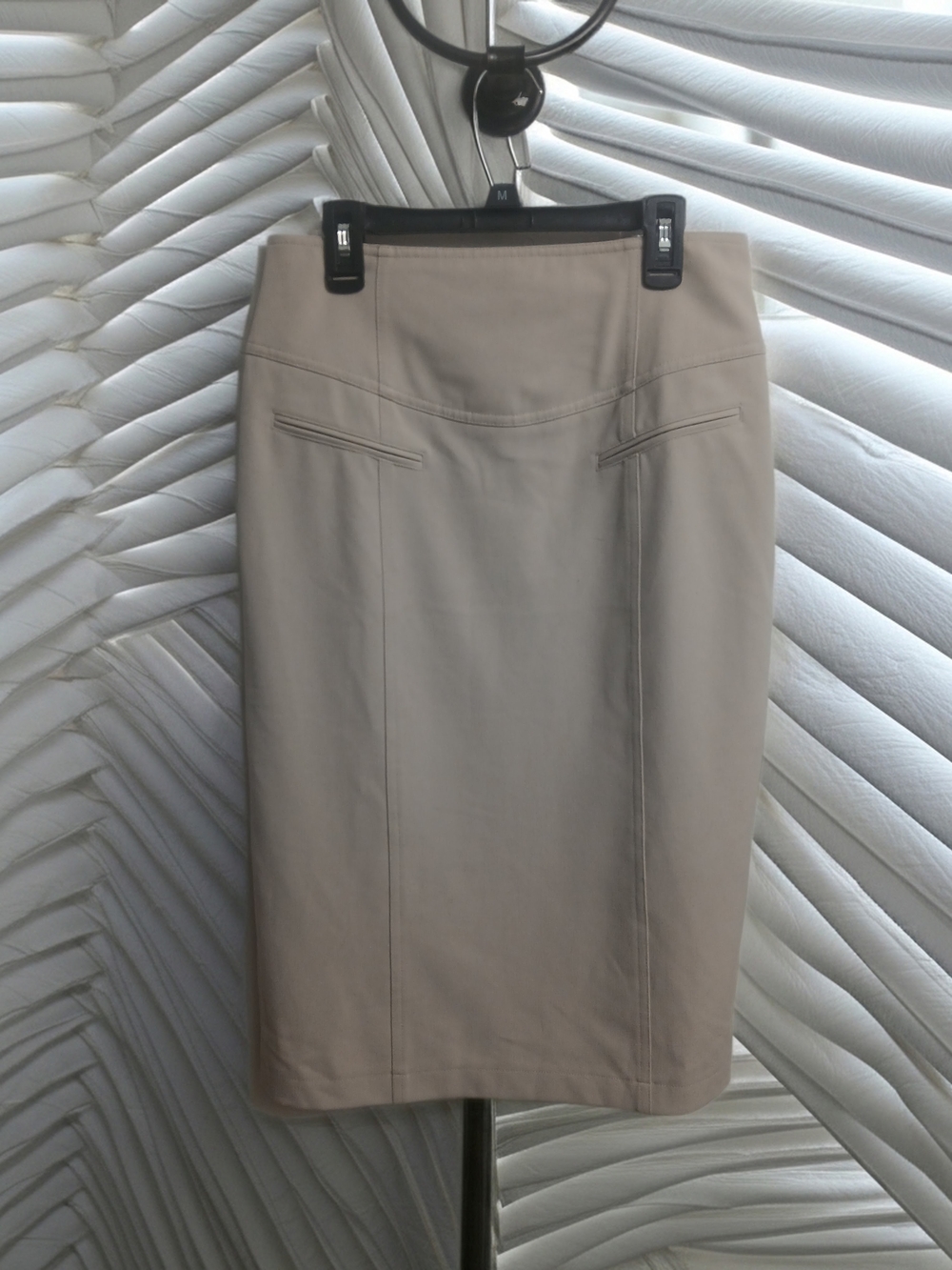 Grace Elements Beige Pencil Skirt - Classic Tailored Silhouette SIZE 4